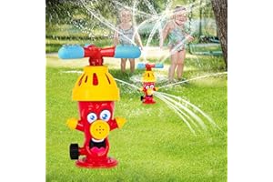 LXPVSA Sprinkler for Kids, Kids Sprinkler, Water Sprinkler for Kids with Roating Spray Nozzles, Sprinklers for Yard Kids, Kids Sprinklers for Yard, Fun Summer Toys for Boys Girls Toddlers Dogs Pets