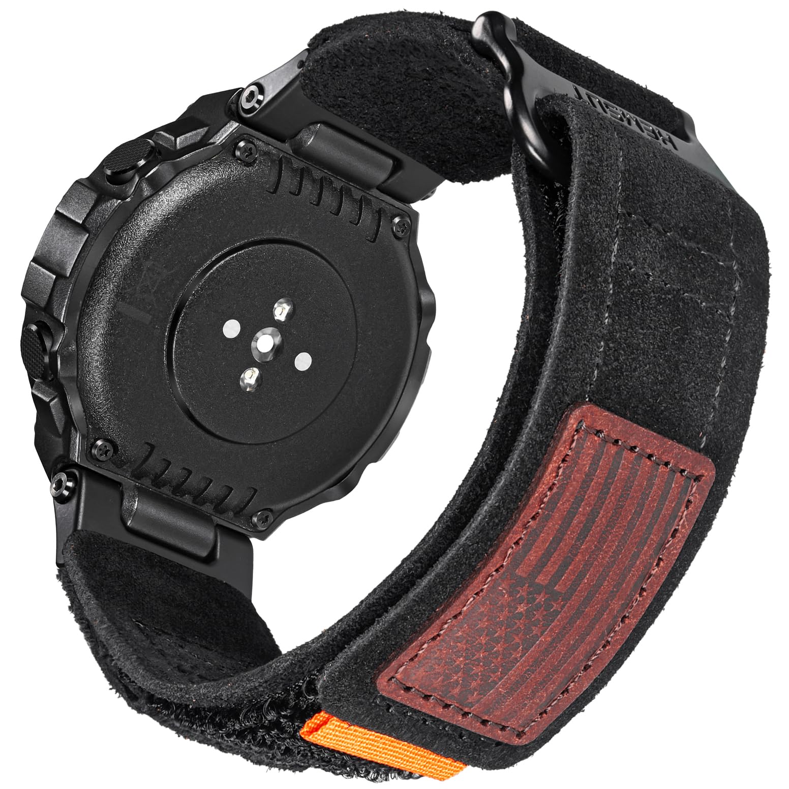 hemsut h Watch Bands Compatible with T-Rex/T-Rex 2/T-Rex Pro/T-Rex Ultra, Millitary Soft Suede Leather Strap With Hook and Loop Design and Tools included