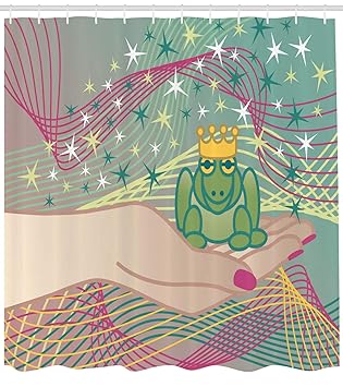 Amazon Com Ambesonne Frogs Shower Curtain Amphibian Animal