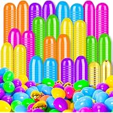 MGparty 150 Pcs Easter Eggs Empty, 2.36" Plastic Easter Eggs Bulk Fillable with 12 Golden Eggs, Bright Plastic Eggs for Easter Egg Hunt, Basket Stuffers, Party Favors, Easter Egg Hunt Supplies