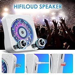Gueray CD Player with Speakers Bluetooth Desktop CD