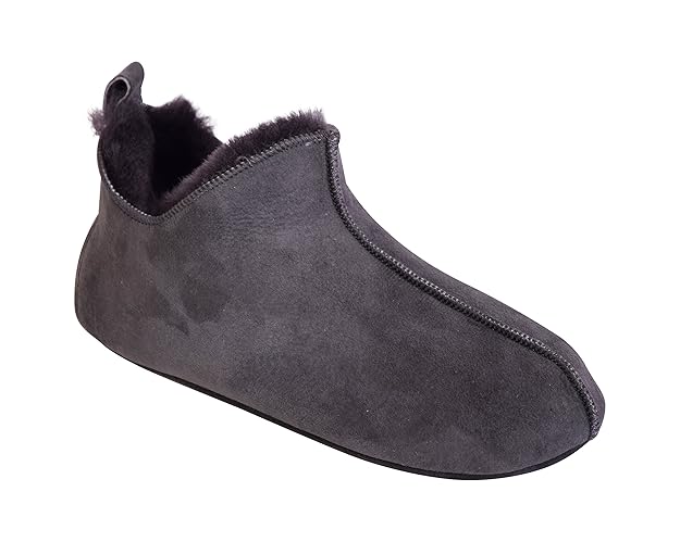 Naturasan Lammfell-Hausschuh für Damen und Herren, warme Fell gefütterte Hüttenschuhe/Mokassin mit weicher Ledersohle, Superl