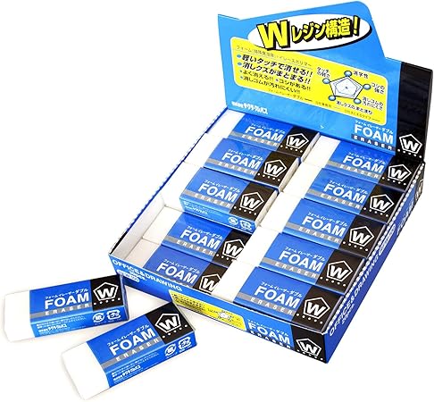 Amazon サクラクレパス 消しゴム フォームイレーザーダブル100 個 Rfw100 文房具 オフィス用品 文房具 オフィス用品