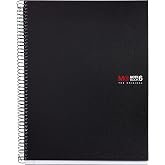 Miquelrius 8.25 x 11.75 A4 Wirebound Notebook, 6-Subject, Graph Paper, Black (2824)