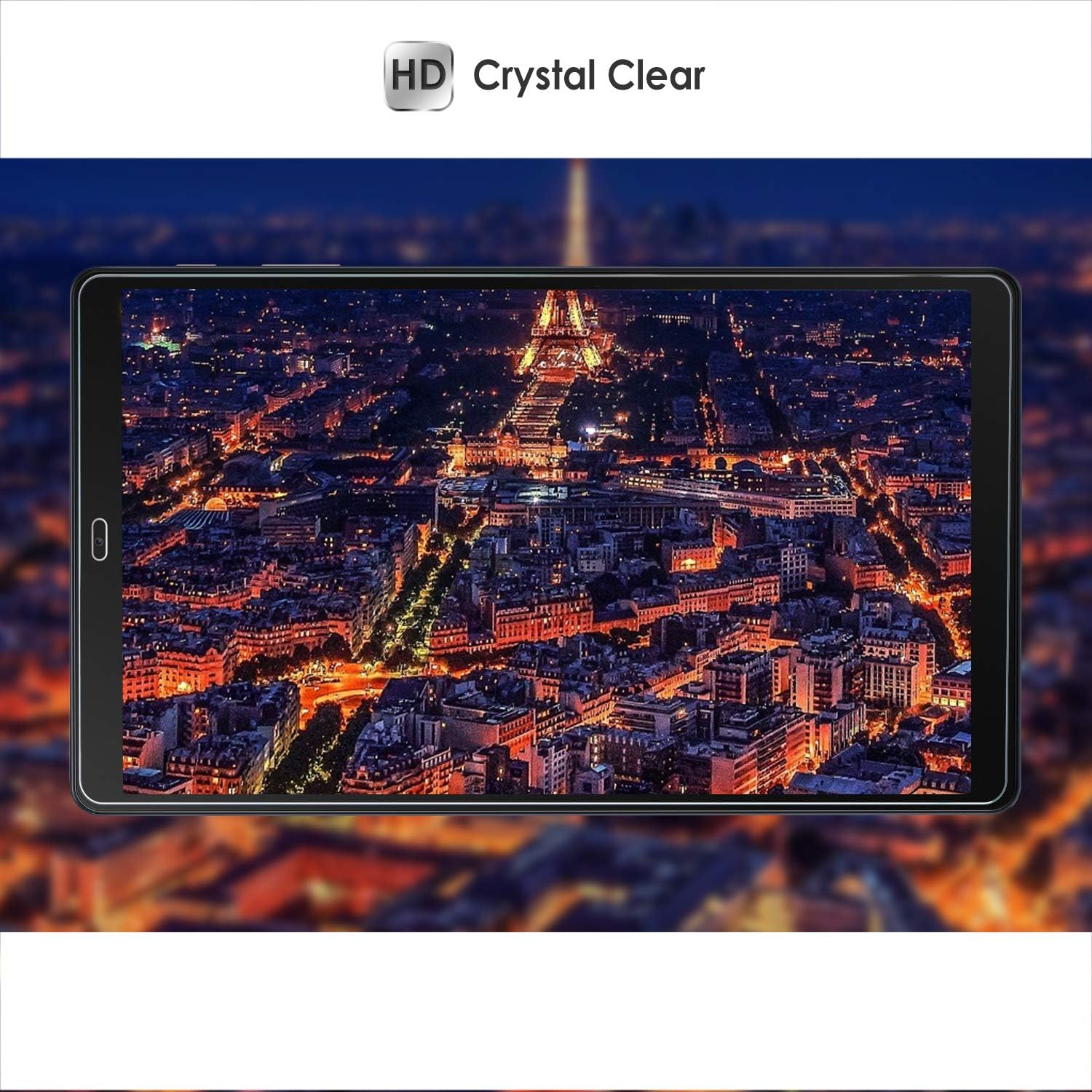 WD&CD 2 Pack Screen Protector Compatible with Samsung Galaxy Tab A 10.1 2019,Tempered Glass Film Replacement for SM-T515/SM-T510Anti Scratch Anti BubbleHigh Definition - Image 5