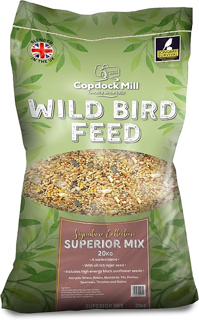 Copdock Mill Wild Bird Seed Superior Mix 20kg – All Year Small Garden Birds