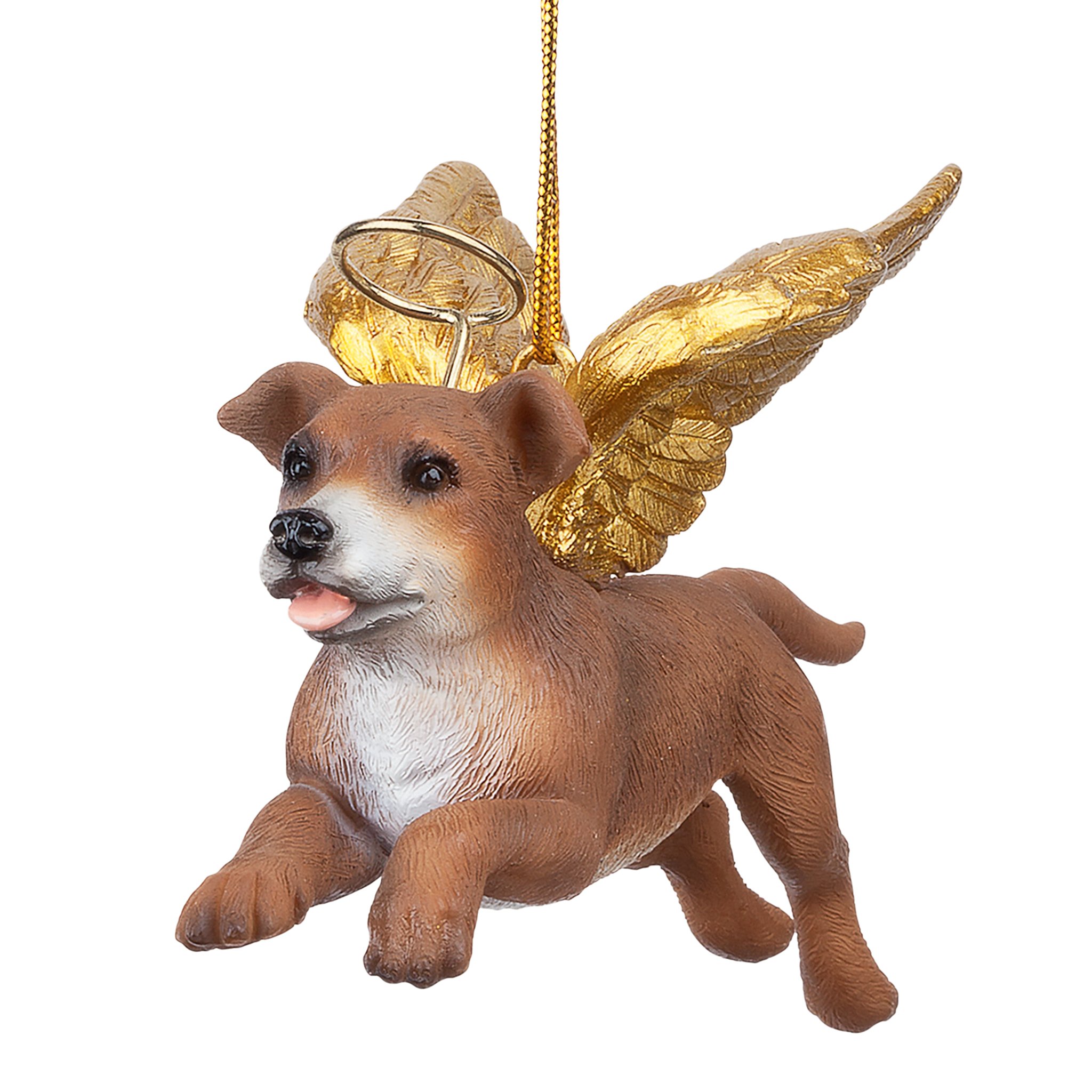 Christmas Tree Ornaments - Honor The Pooch Pitbull Holiday Angel Dog Ornaments - Christmas Decorations