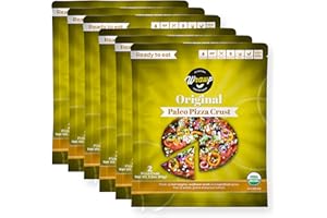 WrawP Pizza Crust - Original (6 PACK) Organic, Gluten Free, Dairy Free, Soy Free, Nut Free and Vegan Pizza Crust