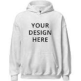 Maydear Custom Hoodie Unisex Pullover Sweatshirt | Personalized with Photo, Logo or Text, For Men &amp; Women