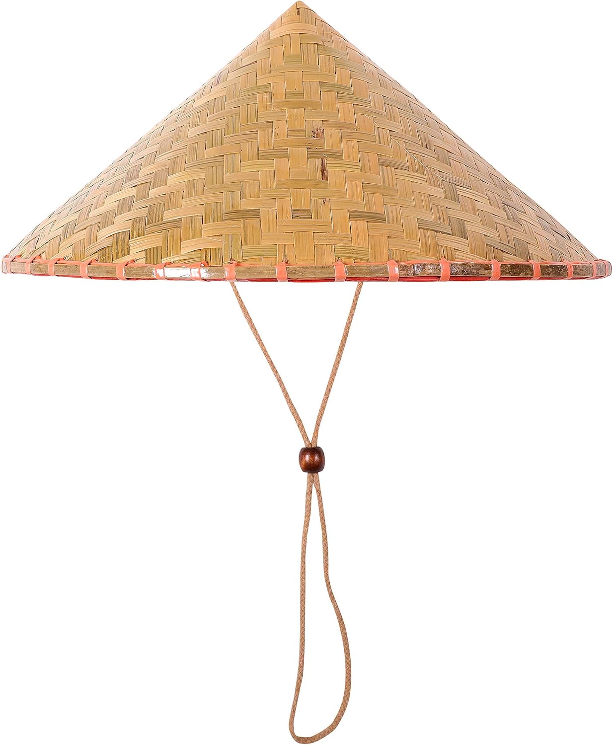 Narwhal Novelties Adult Deluxe Coolie Hat, Bamboo, Oriental Hat, Unisex: Clothing