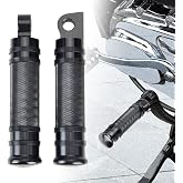 Goldfire Pair Billet CNC Aluminum Motorcycle Foot Pegs Male Mount Footpegs Footrest Compatible with Harley Dyna, Sportster, Forty Eight
