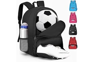 Hsmihair Soccer Bag-Soccer Backpack&Backpack for & Football Volleyball & Basketball,with Ball Compartment and Separate Cleat