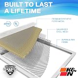 K&N 20x20x1 HVAC Furnace Air Filter Washable MERV 11 Lifetime Reusable HVC-12020 view 4