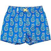 RUGGEDBUTTS Boys UPF50+ Sun Protection Fruits & Florals Swim Trunks