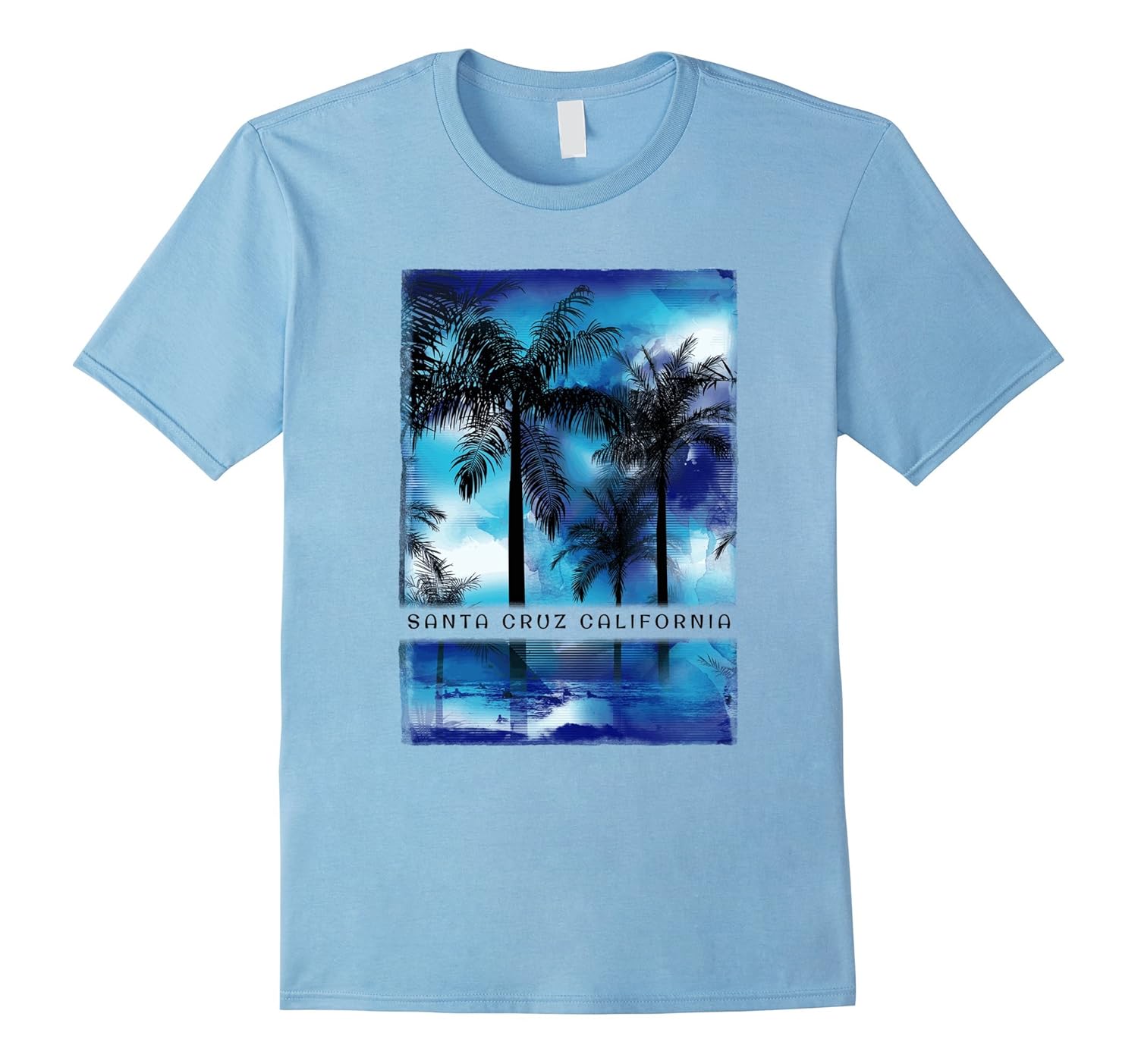 Santa Cruz T Shirt Vintage Beach Sunset Adult Kids Clothes-ANZ