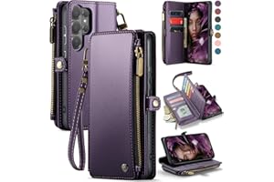 Defencase for Galaxy S26 Ultra Case Wallet with RFID Blocking Card Holder for Women Men, PU Leather Magnetic Snap Flip Wrist 