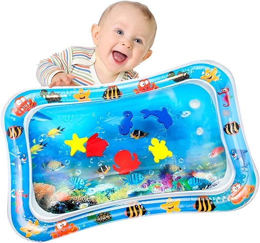 Yosemy Tapis D Eau Gonflable Pour Bebe Tapis De Jeu Gonfle Coussin Gonflable De Rempli D Eau Amusement D Activite D Enfant Aider Developper Les Competences Cognitives Amazon Fr Bebes Puericulture