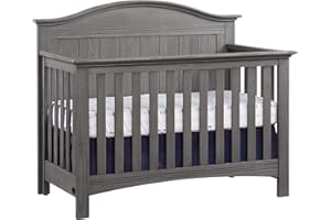 Soho Baby Chandler Premium 4-in-1 Convertible Crib, Graphite Gray, GreenGuard Gold Certified