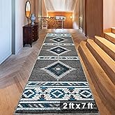 YHSF Southwestern Area Rug - Anti Static, Washable, Soft Native American Tribal Floor Rugs for Living Room, Bedroom, Hallways