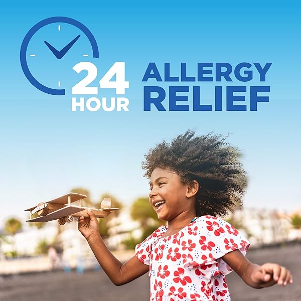 AMAZON BASIC CARE 24-HOUR CHILDREN ALLERGY MEDICINE, LORATADINE ORALLY DISINTEGRATING TABLETS, 10 MG, ANTIHISTAMINE, AGES 6+, 30 COUNT