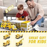 EUTOYZ 5 in 1 Construction Toy Cars Set for 1-6 Years Boys view 7