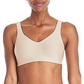 Hanes Womens Wireless Bra, Smooth Comfort Full-Coverage T-Shirt Bra for Women, Single Or 2-Pack