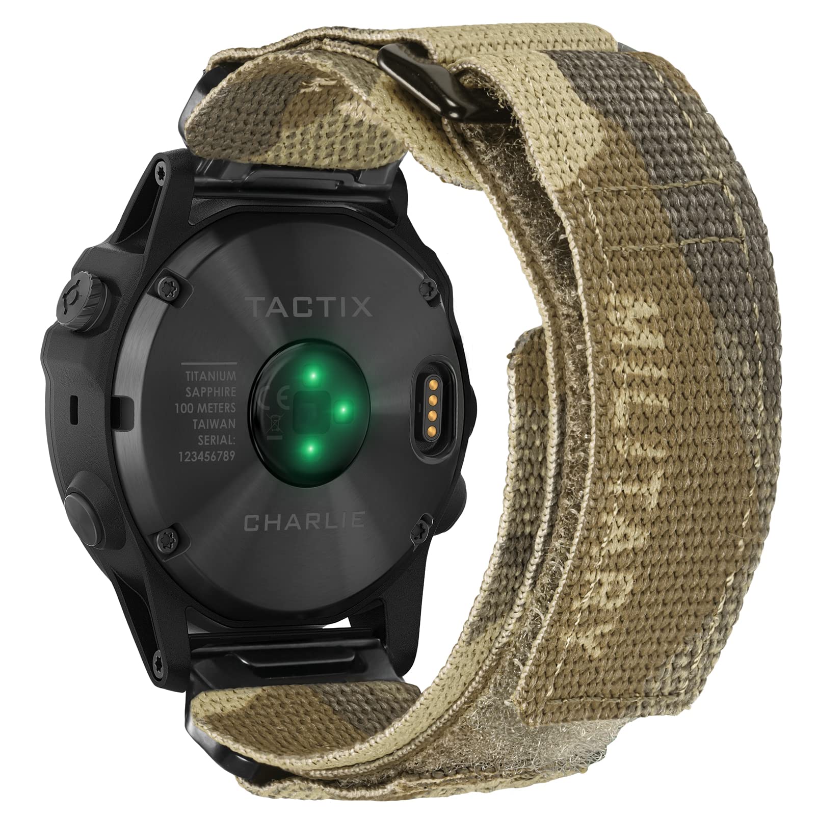 Compatible Fenix 5X Plus Nylon Bands Fenix 8 51mm/Fenix 7X Sport Replacement 26mm Watch Strap for Garmin Fenix 5X/Fenix 5X Plus/Fenix 6X/Fenix 6X Pro/Fenix 3/HR/Descent MK1/D2 Delta PX/D2 Charlie