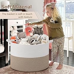 INDRESSME 115L Extra Large Blanket Basket, Soft