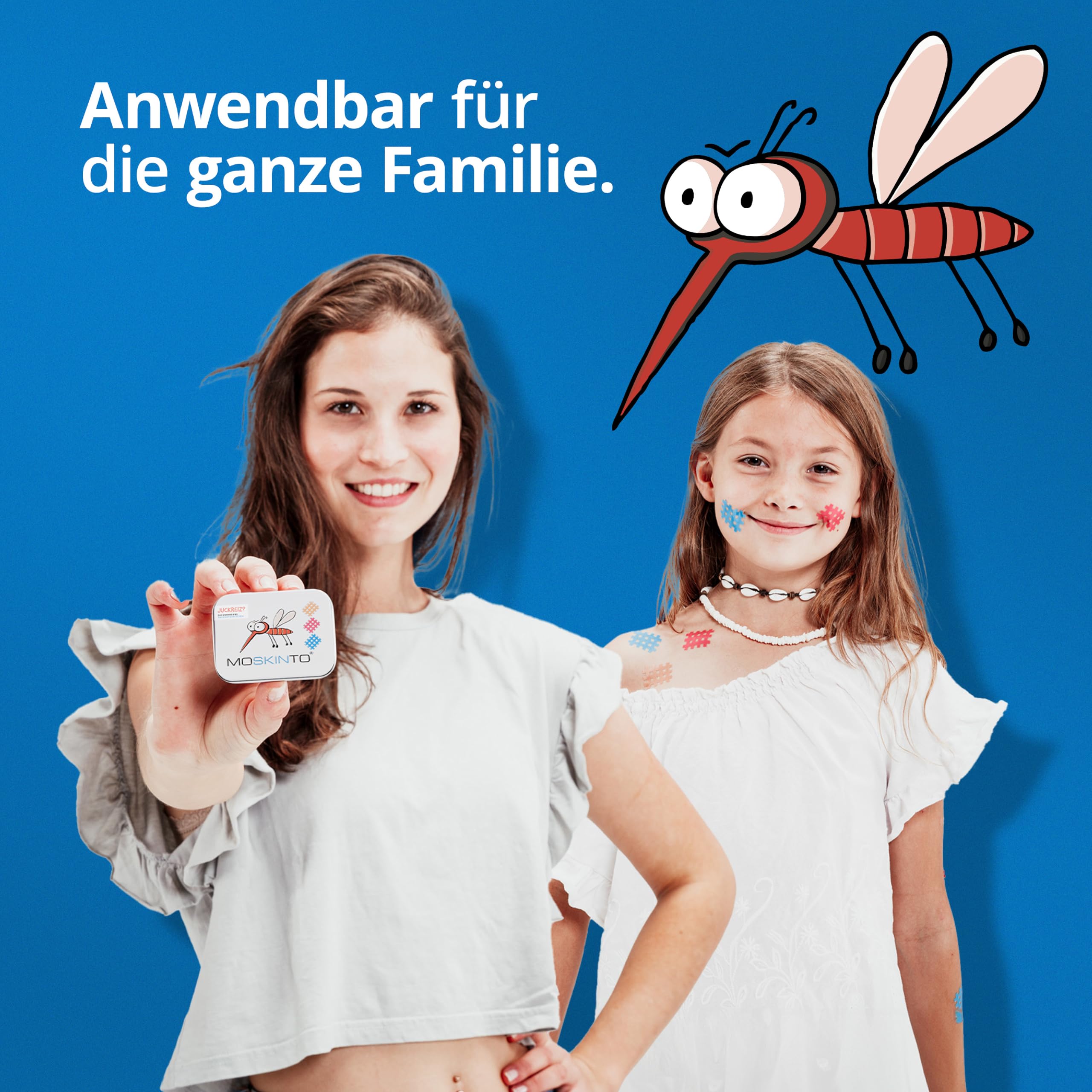 Moskinto Mückenpflaster für Kinder und Erwachsene - zur Anwendung bei Mückenstichen und Insektenstichen - lindert Juckreiz - in verschiedenen Farben - 42 Pflaster 4