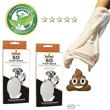 Dogz & Dudez Biodegradable Dogs and Cats Poop/Waste Bags for Your Pets (120 Days Pack)