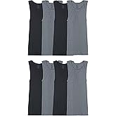 Fruit of the Loom Men's Sleeveless Tag Free Moisture Wicking Tank A-Shirt