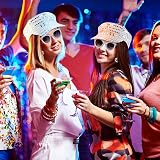 Dreamtop 3Pcs Silver Sequin Hat Set for Abba Women Disco Party Costume view 7