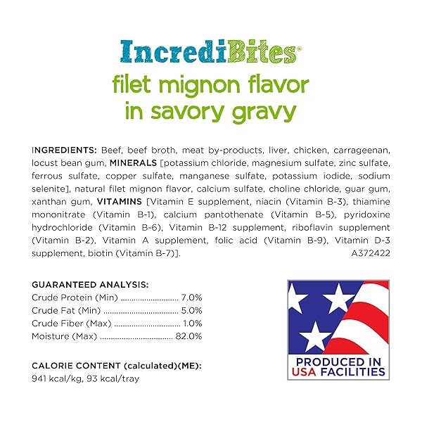 BENEFUL INCREDIBITES GRILLED CHICKEN FLAVOR AND FILET MIGNON FLAVOR WET FOOD FOR SMALL DOGS VARIETY PACK – 3.5 OUNCE (PACK OF 12)