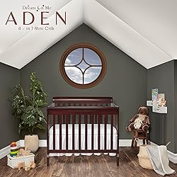 Dream On Me Aden 4-in-1 Convertible Mini Baby Crib