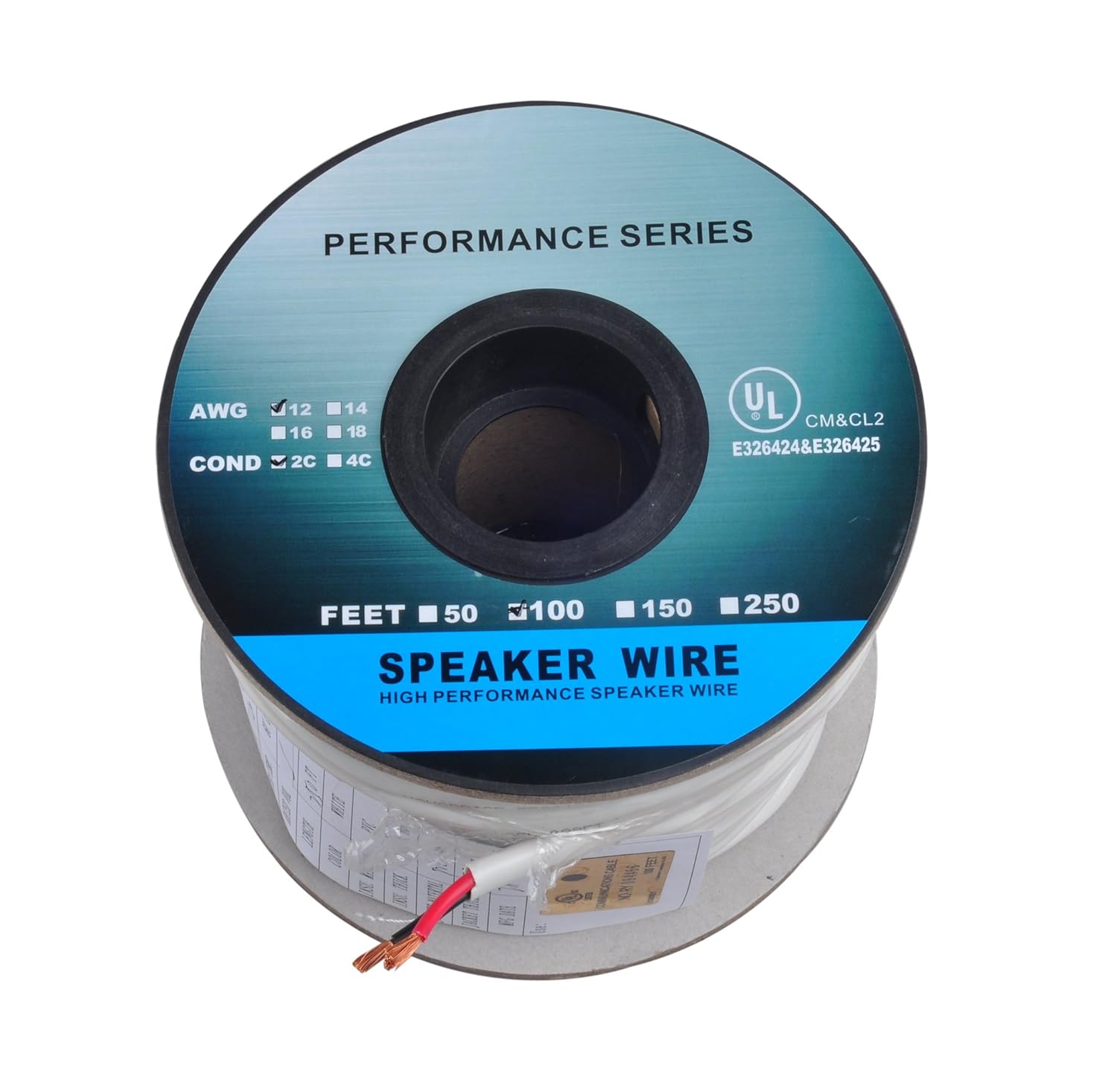 Buy C&E 16AWG Enhanced Loud Oxygen-Free Bare Copper Speaker Wire ...