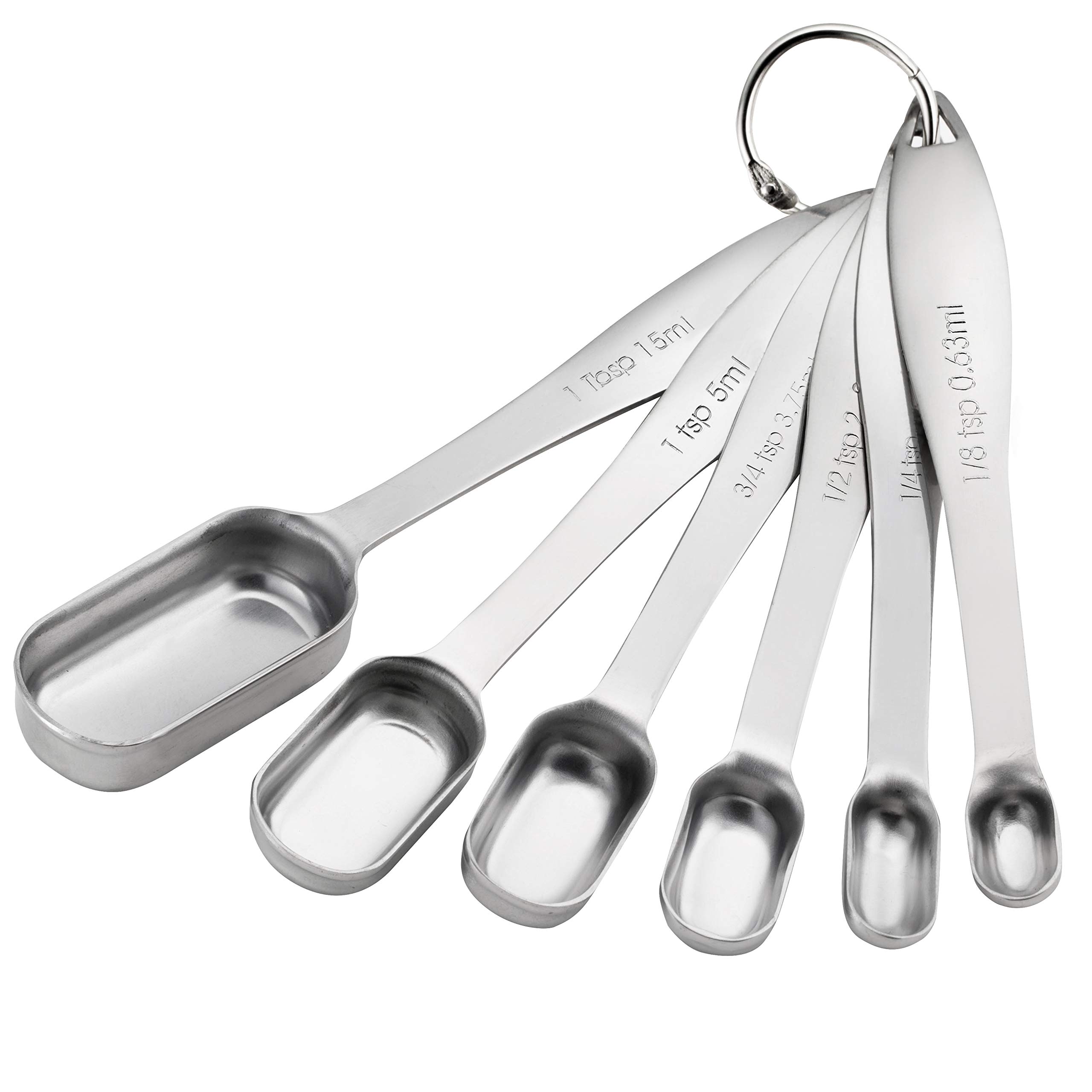 Spring Chef Heavy Duty Stainless Steel Metal Measuring Spoons for Dry