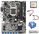 Nicfaky B75 USB ETH Mining Motherboard CPU Baffle Cable Fan 12XPCIE to USB3.0 view 1