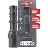 SureFire Handheld LED Flashlight - G2ZX 600 Lumens 8,700 Candela - Black | G2ZX Combatlight Hybrid Beam LED Flashlight w/ Tactical Tailcap Switch - Mil-Spec Hard Anodized