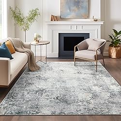 jinchan Area Rug 5x7 Washable Rug Modern Rug