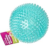 Gnawsome&trade; 4.5&rdquo; Spiky Squeaker Ball Dog Toy - Extra Large, Cleans Teeth and Promotes Good Dental and Gum Health for Your Pet, Colors will vary, 4.5"