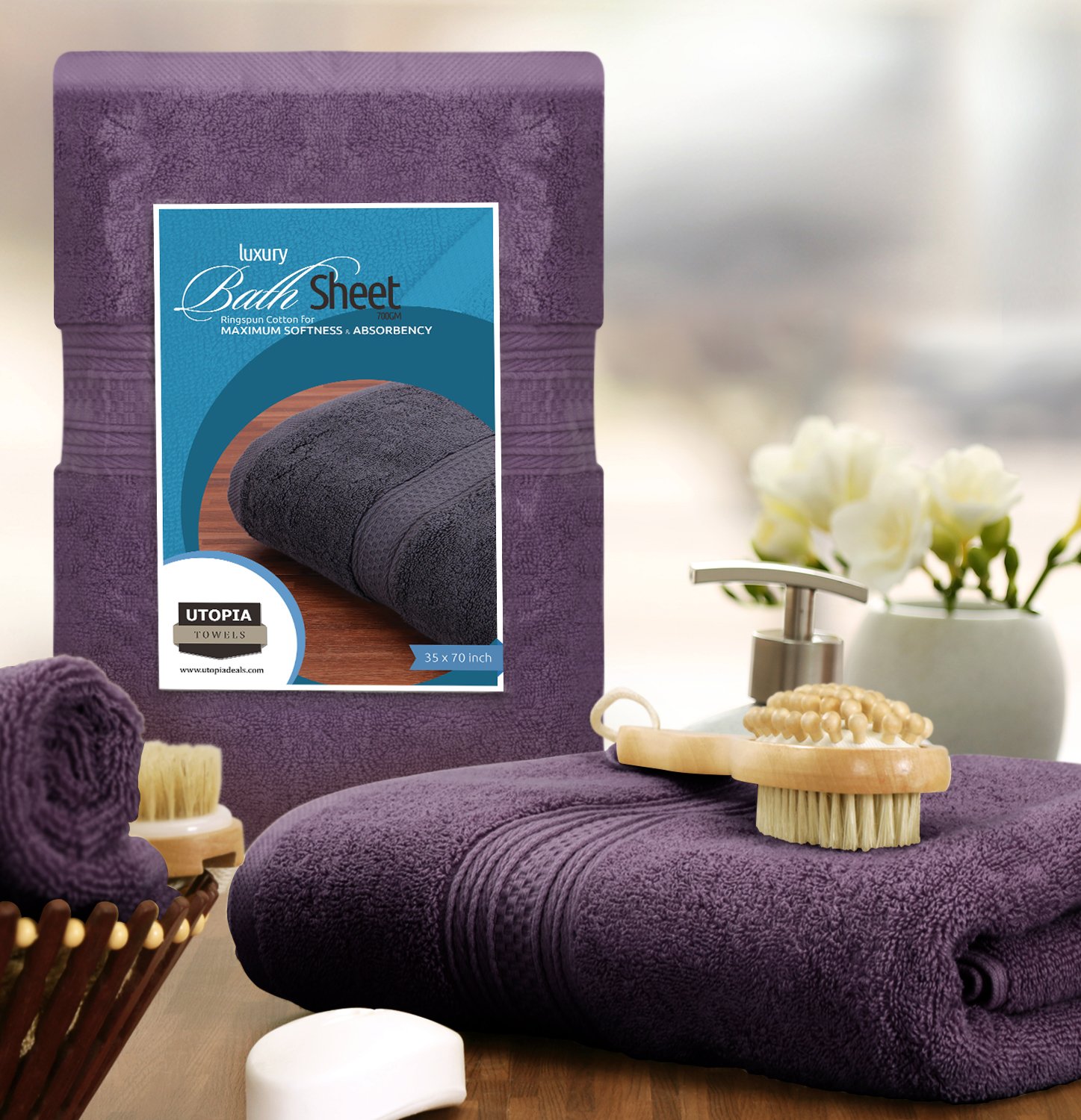 Utopia Towels 700 GSM Premium Cotton Extra Large Bath Towel Soft Luxury 35x70" eBay