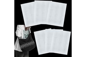 letsinstyle 6 Sheet AB Crystal Rhinestone Collar Applique, 18 Pcs Glitter Hotfix Neckline Ironing Patch, Clear Crystal Patche