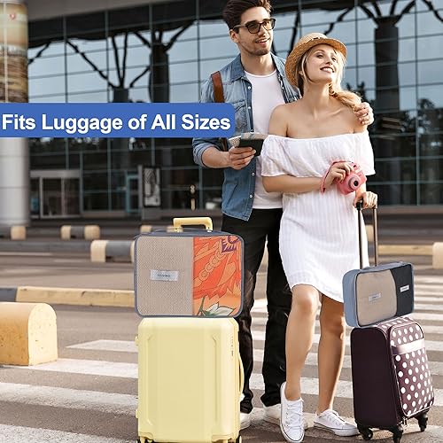 Set Packing Cubes for Suitcases, kingdalux Lightweight Travel