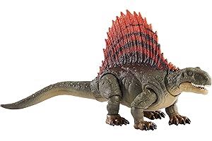 Mattel Jurassic World Dominion Hammond Collection Dinosaur Action Figure, Dimetrodon Dino Toy with Articulation & Large Jaw, 7.6-inch