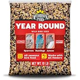 Audubon Park Year Round Wild Bird Seed, 10 lb | All-season outdoor bird food for outside feeders