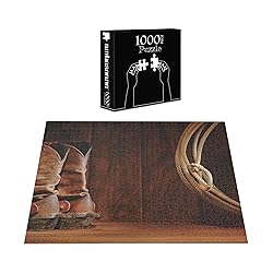 Ambesonne Western Jigsaw Puzzle, American Style