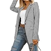 CRAZY GRID Women Business Casual Blazers with Lined Professional Work Suit Jacket with Pockets