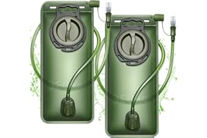 PAUKIS Hydration Water Bladder, Leak Proof Water Bladder for Hiking Backpack, BPA-Free Water Pouch Water Reservoir for Camping Cycling Running, 2Pack 1.5L 2L 3L