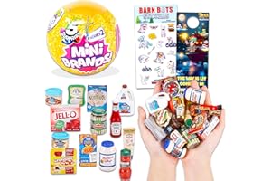 MINI TOYS Zuru 5 Surprise Mini Brands Series 2 Mystery Set Bundle with Pikmi Pops Stickers and More (Collectible Food Toys)
