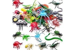 YZXODN 114 Pack Mini Bug Toys,Plastic Bugs for Kids,Fake Insects Toys for Education Themed Insect Party,Classroom Reward,Gardening Decoration